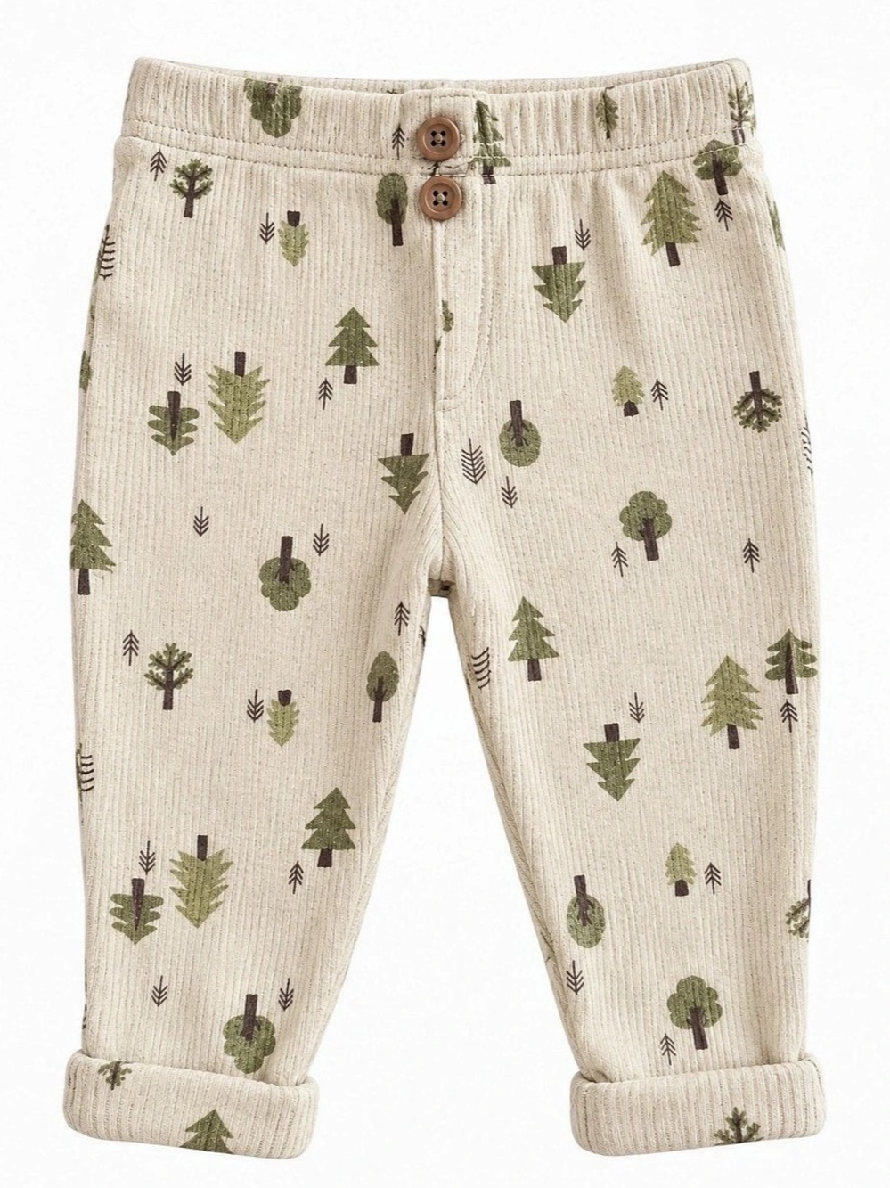 Kids Printed Cuffed Pants